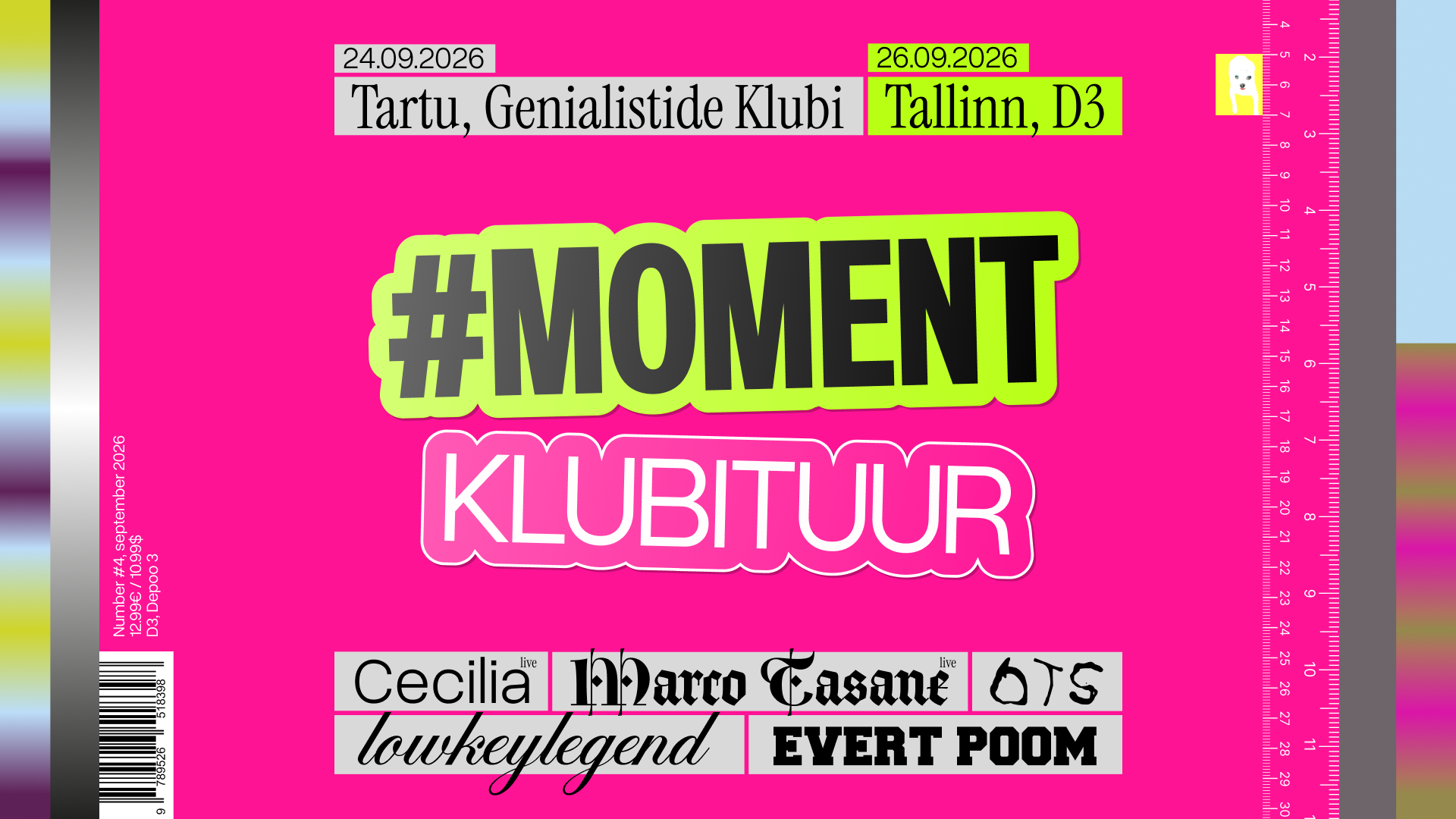 MOMENT Klubituuril | 26.09 | D3 