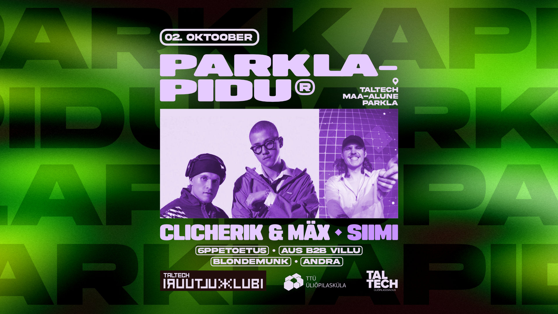 PARKLAPIDU 2026 │ CLICHERIK & MÄX + SIIMI