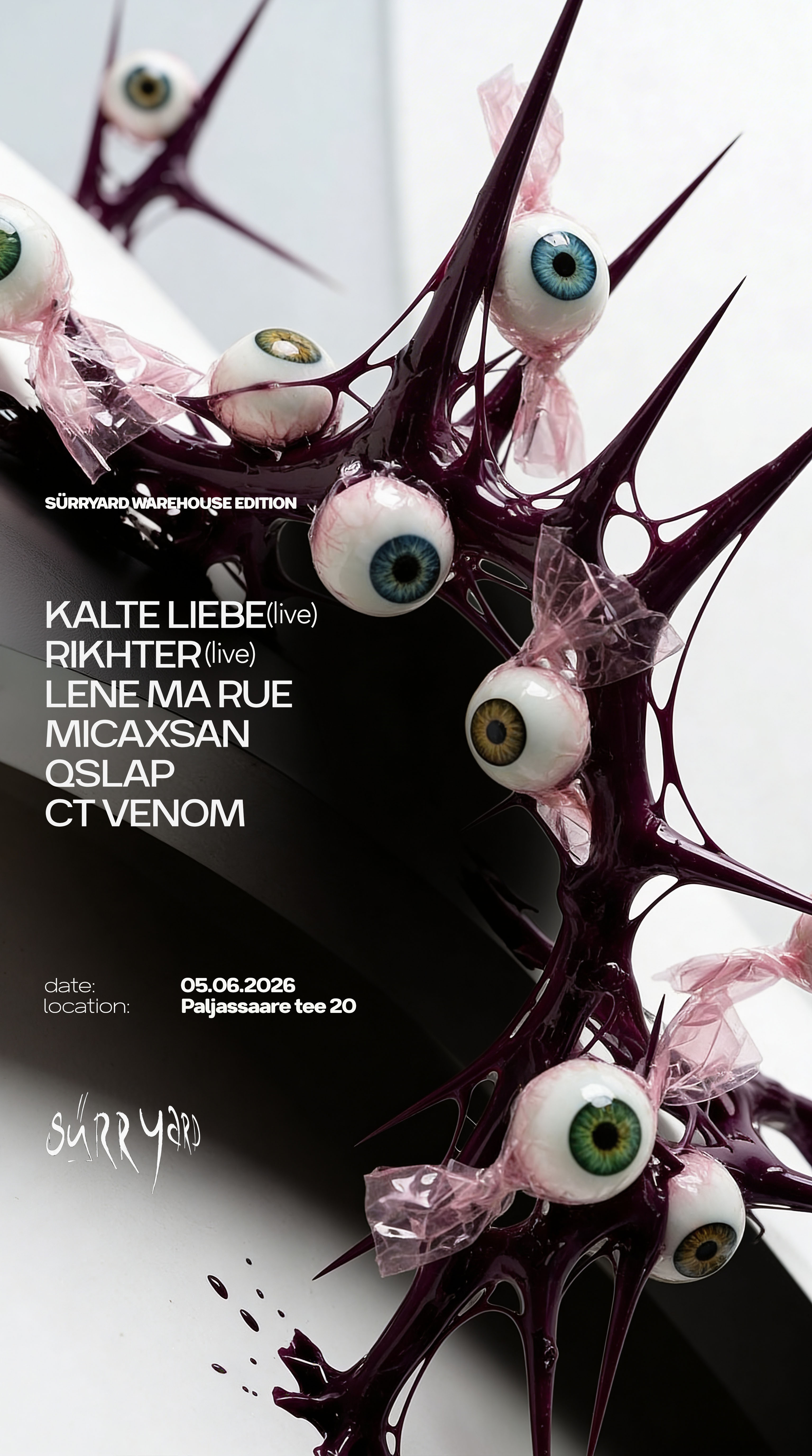 SÜRRYARD WAREHOUSE EDITION: RIKHTER (live) x KALTE LIEBE (live) x LENE MA RUE...
