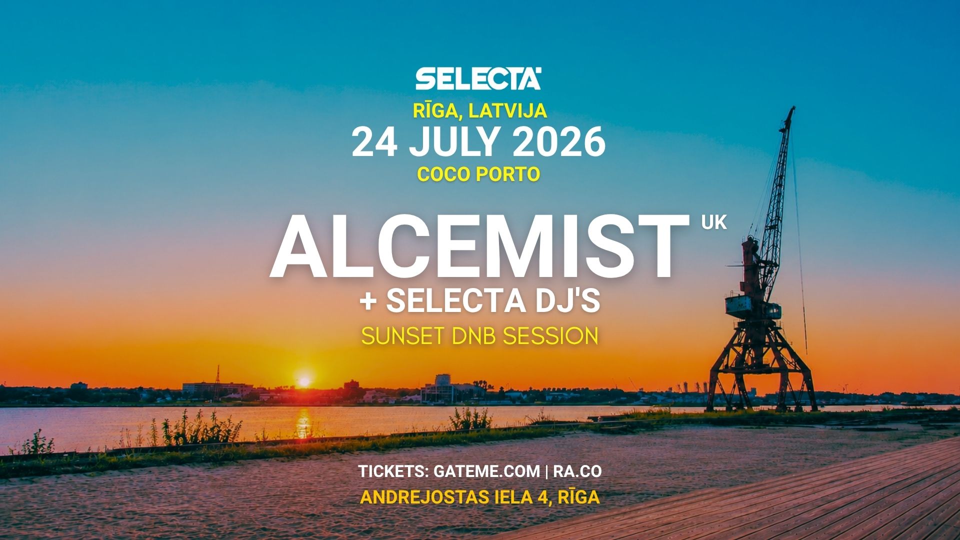 Selecta: Alcemist (UK) @ Riga 