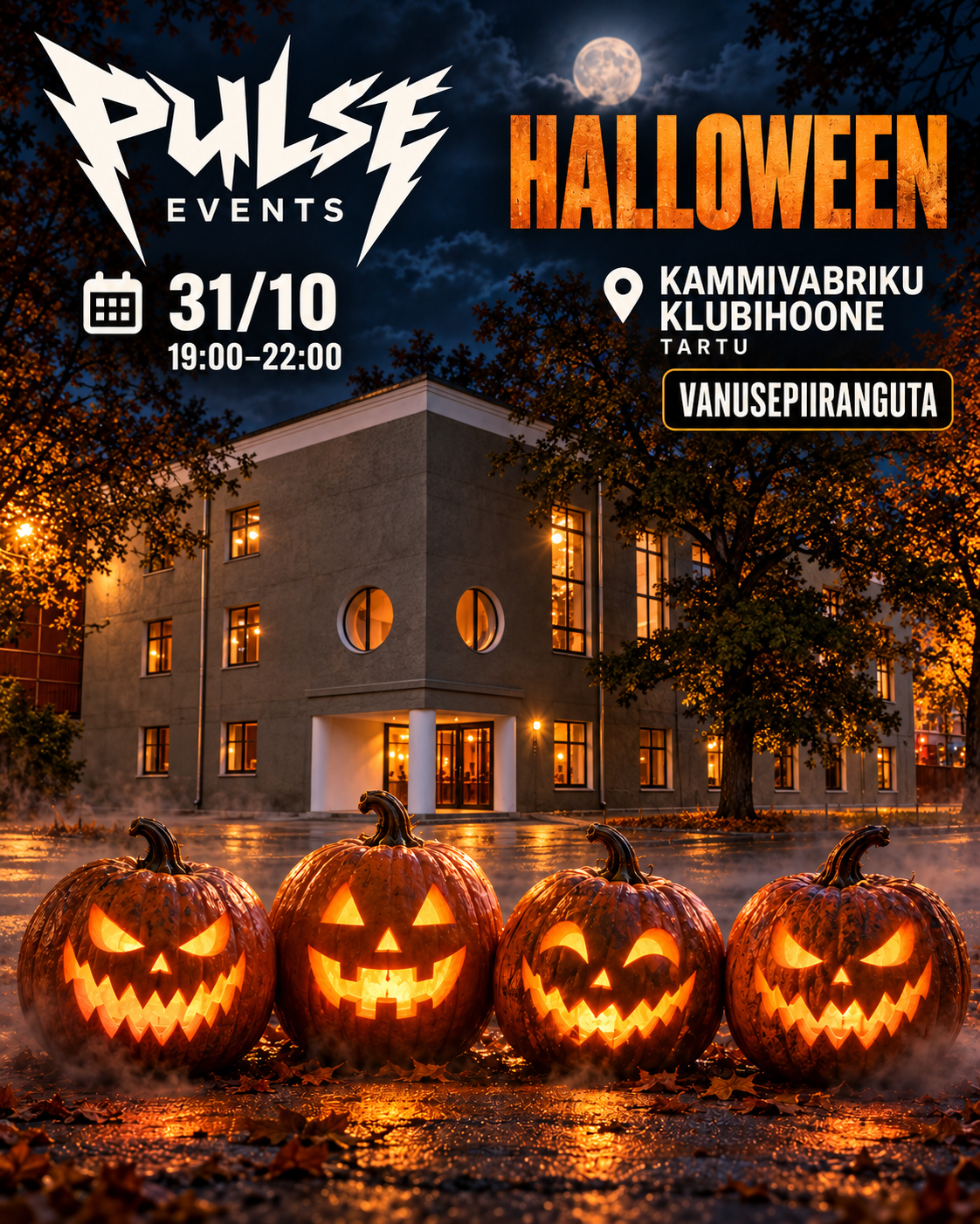 Pulse Halloween - Tartu  - VANUSEPIIRANGUTA